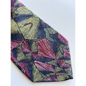 MOLECULAR EXPRESSIONS Stonehenge Silk Necktie USA Designer Green Multi-Color Tie